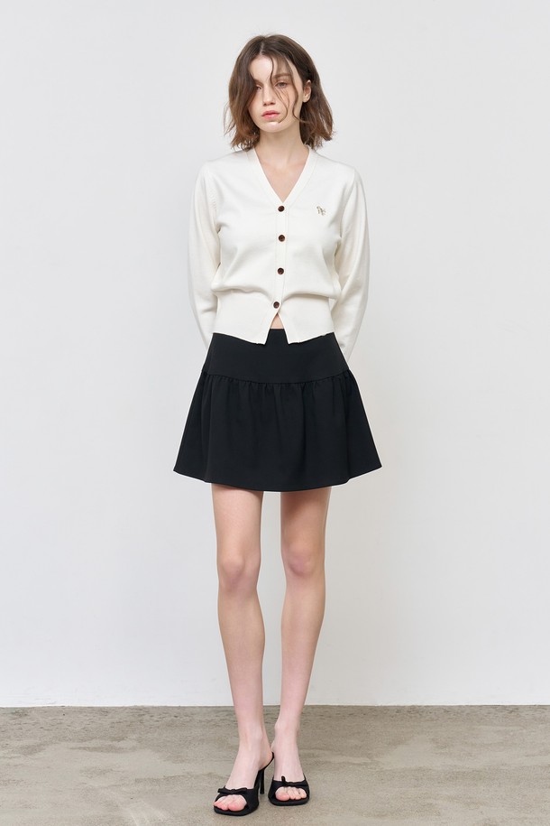 GENERAL IDEA - 가디건 - [25SS] WOMAN GNRL 에센셜 가디건 [WHITE] / WBD3L04503