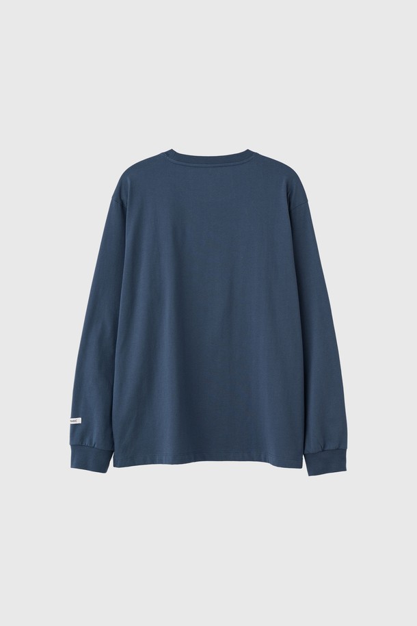 GENERAL IDEA - 긴팔티셔츠 - [25SS] UNISEX 쿨링 롱 슬리브 티 [DUST BLUE] / SBE1U01004