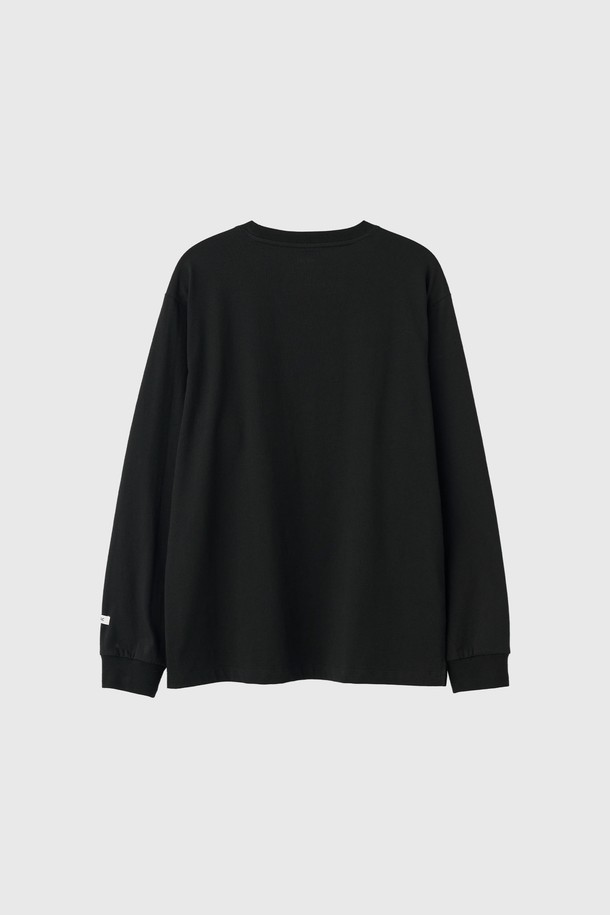 GENERAL IDEA - 긴팔티셔츠 - [25SS] UNISEX 쿨링 롱 슬리브 티 [BLACK] / SBE1U01004