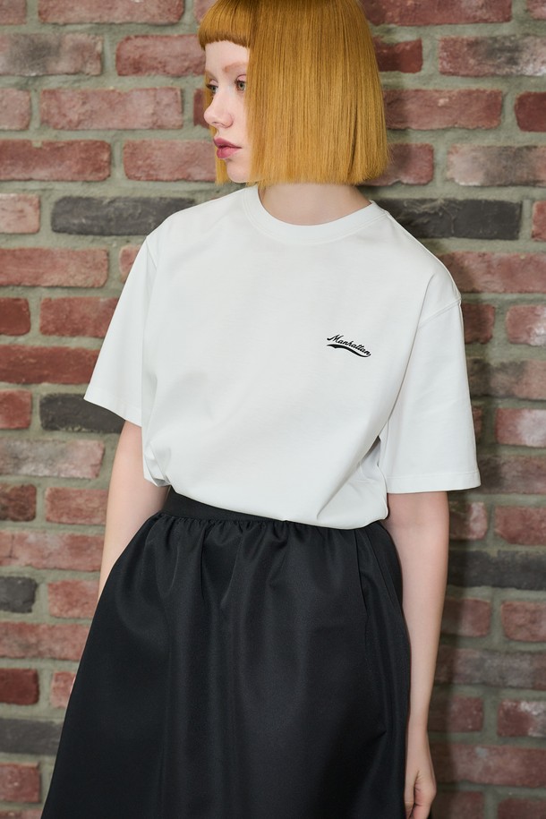 GENERAL IDEA - 반팔티셔츠 - [24SS] UNISEX 맨하탄 반팔 티셔츠 [WHITE] / SBD2U01013