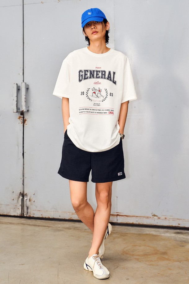 GENERAL IDEA - 하프팬츠 - [24SS] UNISEX 베이직 밴딩 쇼츠 [BLACK] / SBD2U12006