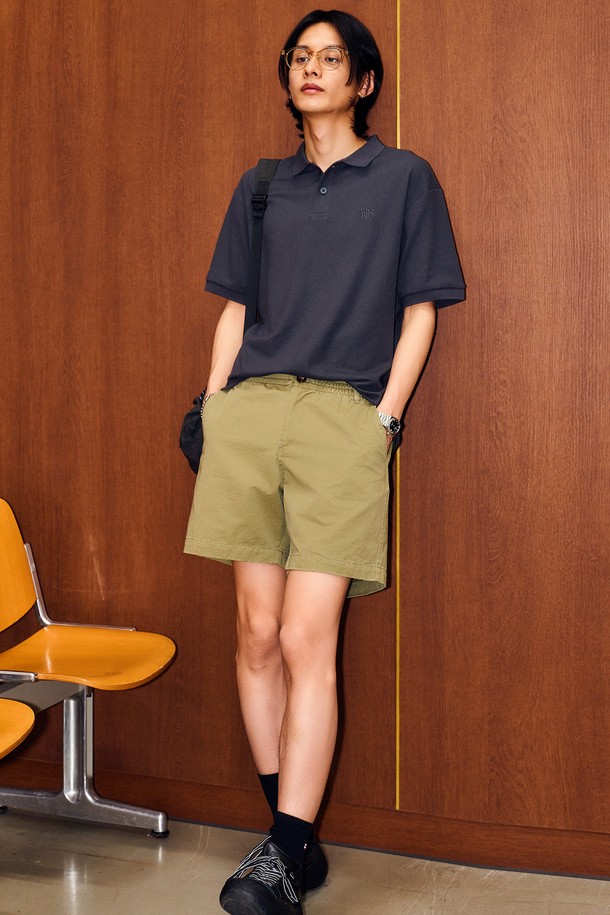 GENERAL IDEA - 하프팬츠 - [24SS] MAN 베이직 치노 쇼츠 [OLIVE] / SBD2M12007