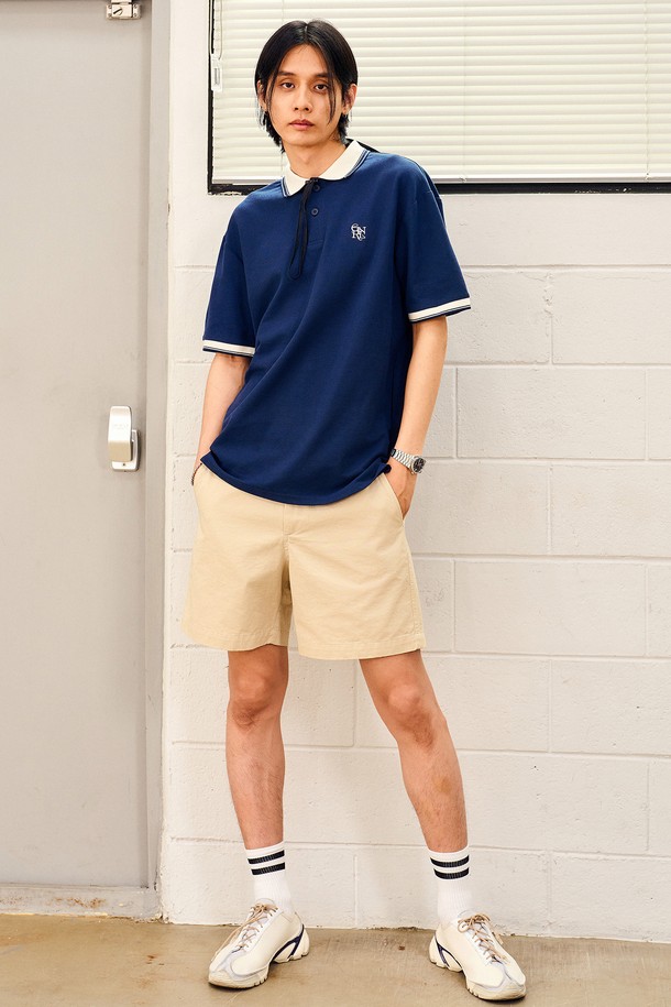 GENERAL IDEA - 하프팬츠 - [24SS] MAN 베이직 치노 쇼츠 [BEIGE] / SBD2M12007