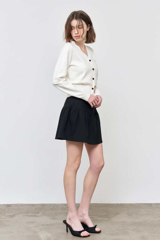 GENERAL IDEA - 가디건 - [25SS] WOMAN GNRL 에센셜 가디건 [WHITE] / WBD3L04503