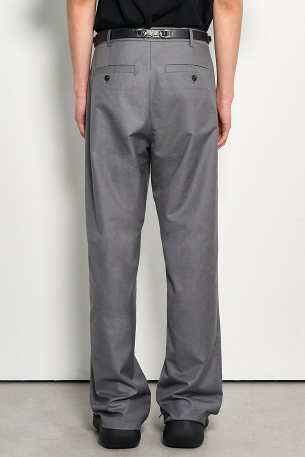 GENERAL IDEA - 캐주얼팬츠 - [24SS] MAN 원턱 베이직 슬랙스 [GREY] / SBD1M11003