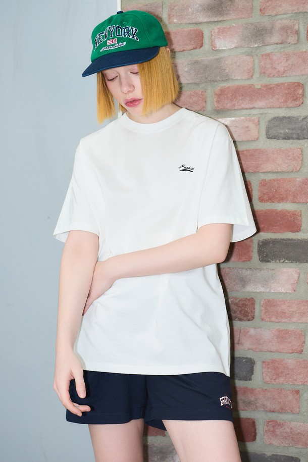 GENERAL IDEA - 반팔티셔츠 - [24SS] UNISEX 맨하탄 반팔 티셔츠 [WHITE] / SBD2U01013