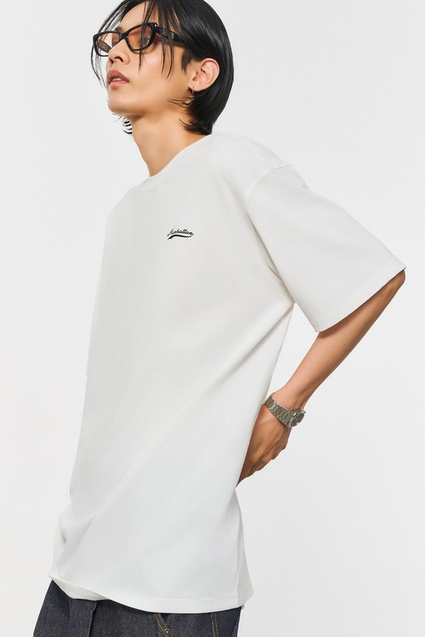 GENERAL IDEA - 반팔티셔츠 - [24SS] UNISEX 맨하탄 반팔 티셔츠 [WHITE] / SBD2U01013