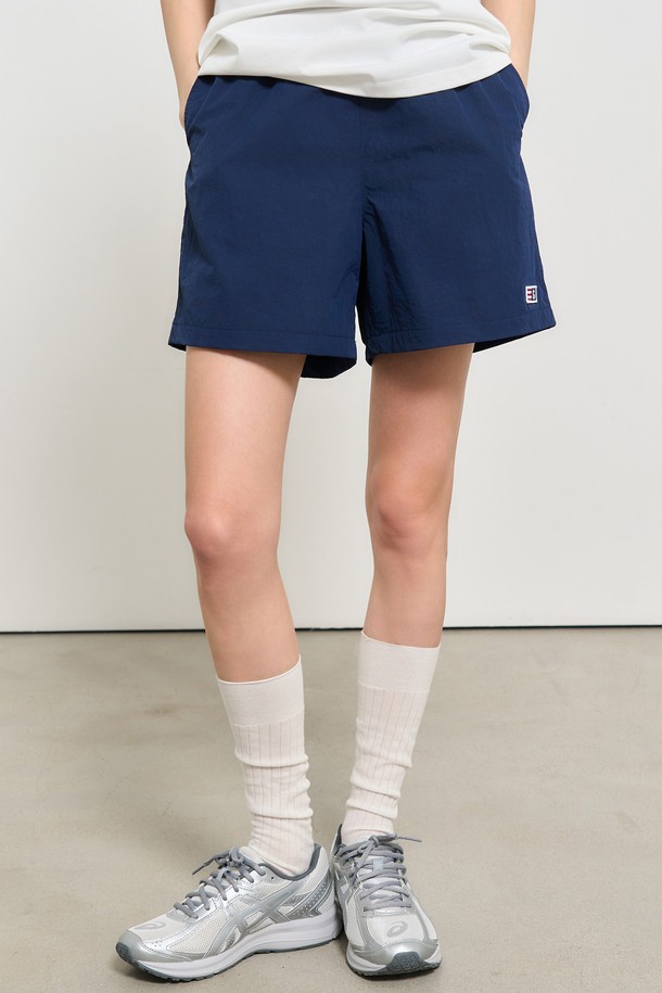 GENERAL IDEA - 하프팬츠 - [24SS] UNISEX 베이직 밴딩 쇼츠 [NAVY] / SBD2U12006