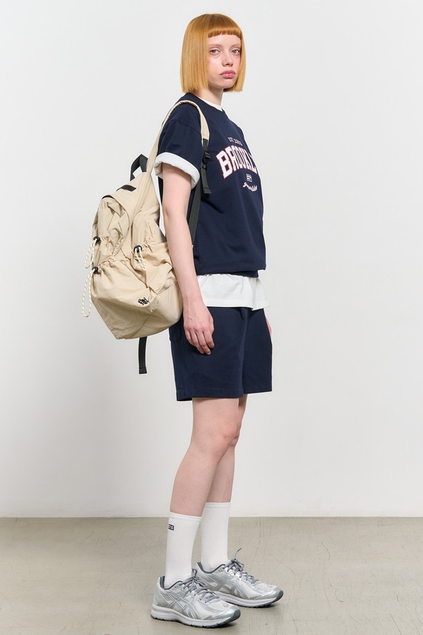 GENERAL IDEA - 반팔티셔츠 - [24SS] UNISEX 브루클린 미니 쭈리 하프 세트 [NAVY] / SBD2U51042SET