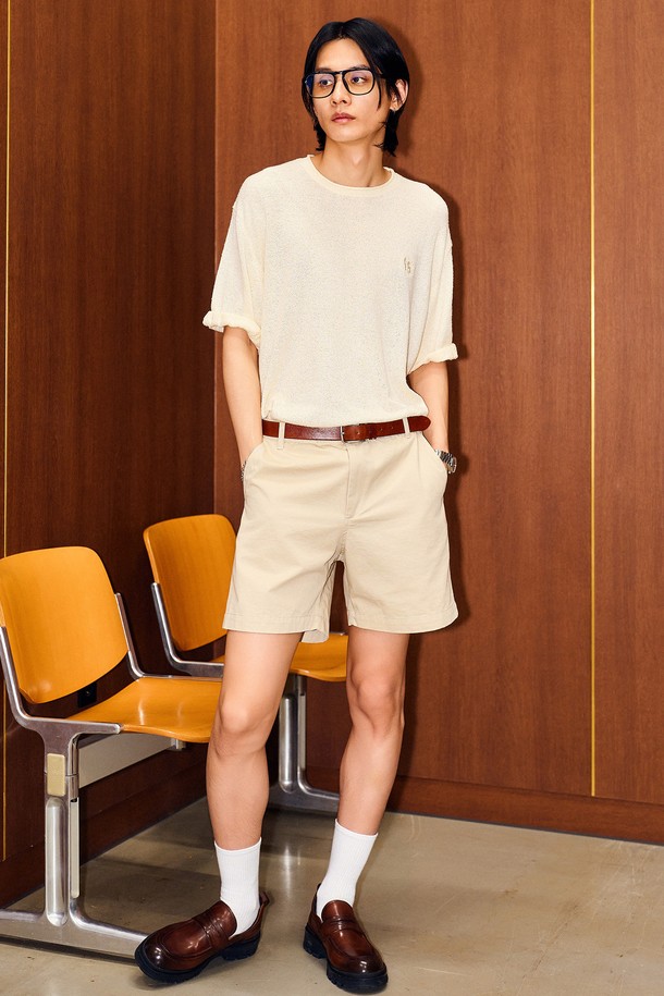 GENERAL IDEA - 하프팬츠 - [24SS] MAN 베이직 치노 쇼츠 [BEIGE] / SBD2M12007