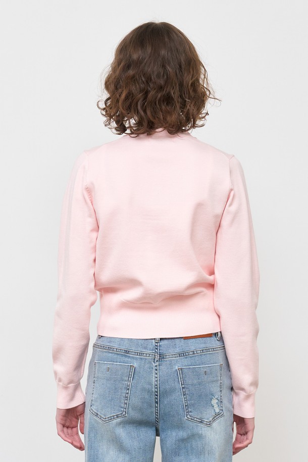 GENERAL IDEA - 가디건 - [25SS] WOMAN GNRL 에센셜 가디건 [PINK] / WBD3L04503