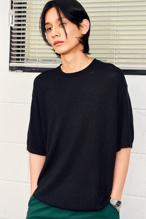 [24SS] UNISEX 테리 반팔 니트 [BLACK] / SBD2U05009