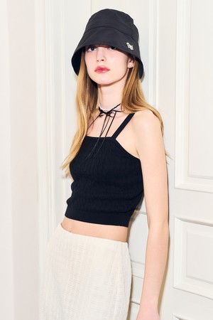 [24SS] WOMAN 텐셀 케이블 슬리브리스 [BLACK] / WBD2L44545