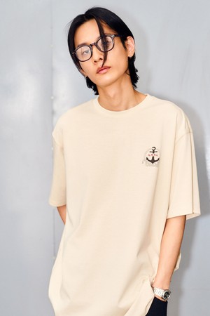 [24SS] UNISEX 앵커 반팔 티셔츠 [SAND BEIGE] / SBD2U01014