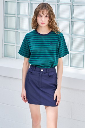 [24SS] WOMAN GNRL 나일론 미니스커트 [NAVY] / WBD2L13515