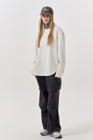 [24FW] UNISEX 베이직 사카리바 롱 슬리브 티 [WHITE] / SBD3U01007