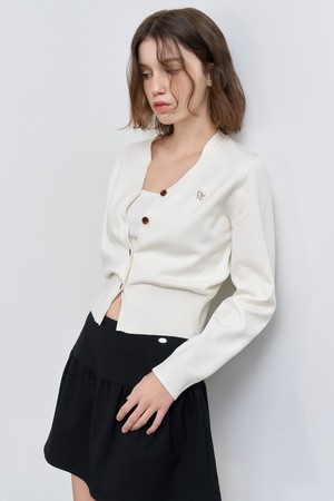 [25SS] WOMAN GNRL 에센셜 가디건 [WHITE] / WBD3L04503