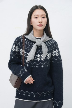 [25FW] UNISEX 울 스노우 노르딕 풀오버 [4COL] / SBD4U05022