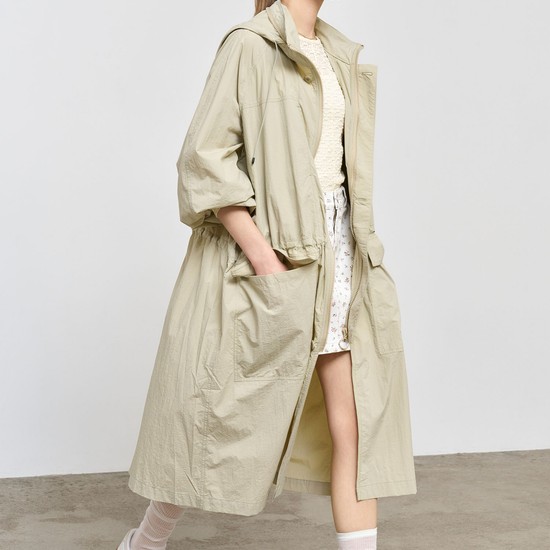 [25SS] UNISEX 유틸리티 롱 사파리 점퍼 [BEIGE] /SBE1U07003