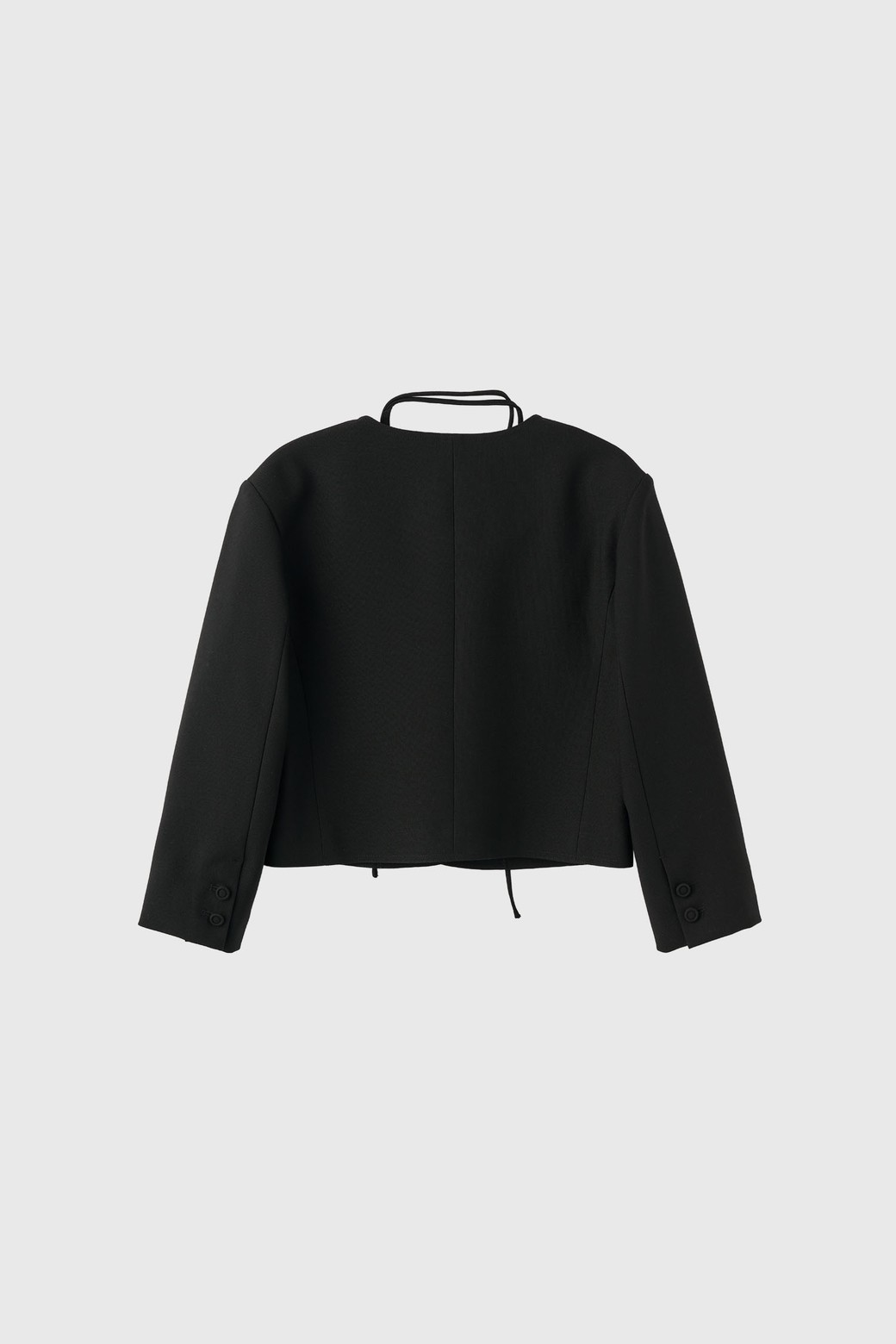 GENERAL IDEA - 자켓 - [25SS] WOMAN 트윌 트위드 7부 자켓 [BLACK] / WBE1L09507