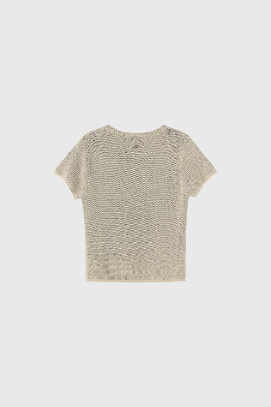 GENERAL IDEA - 스웨터 - [25SS] WOMAN 퍼피 프렌즈 자카드 하프 니트 [BEIGE] / WBE2L05539