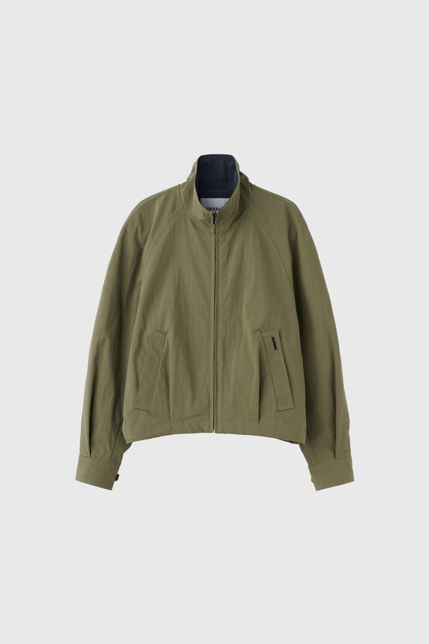 GENERAL IDEA - 자켓 - [25SS] WOMAN 라운드 슬리브 봄버 숏 자켓 [KHAKI] / WBE1L07505