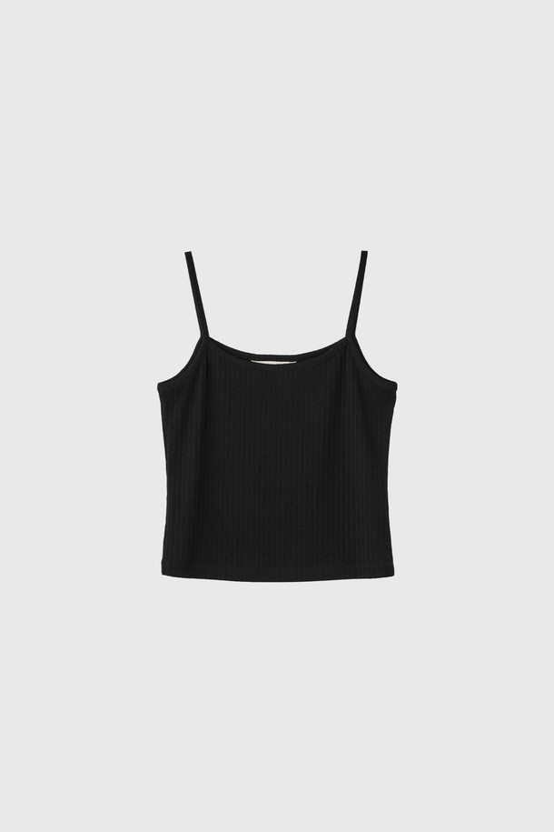 GENERAL IDEA - 민소매티셔츠 - [25SS] WOMAN 아일렛 슬리브리스 [BLACK] / WBE2L01518