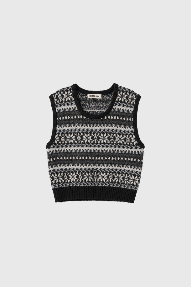 **[25FW] WOMAN 페어아일 니트 베스트 [3COL] / WBE4L06541**

따뜻하고 포근한 울 소재의 여성 페어아일 니트 베스트입니다. 가을과 겨울 시즌에 어울리는 두꺼운 두께감으로, 부드러운 촉감을 선사합니다. 라운드넥 디자인과 민소매 스타일로 제작되었으며, 캐주얼, 클래식, 미니멀한 스타일을 연출하기 좋습니다. 네이비, 블랙, 브라운 세 가지 색상으로 출시되어 다양한 모임룩에 활용할 수 있습니다. 레귤러핏으로 편안하게 착용 가능하며, 니트 패턴이 돋보이는 디자인입니다.
