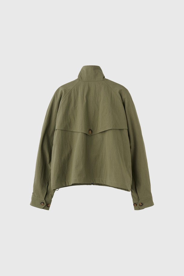 GENERAL IDEA - 자켓 - [25SS] WOMAN 라운드 슬리브 봄버 숏 자켓 [KHAKI] / WBE1L07505