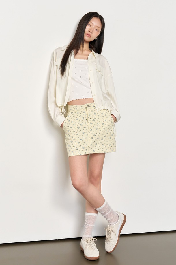 GENERAL IDEA - 셔츠 - [25SS] WOMAN 포켓 블루종 셔츠 [CREAM] / WBE1L03511