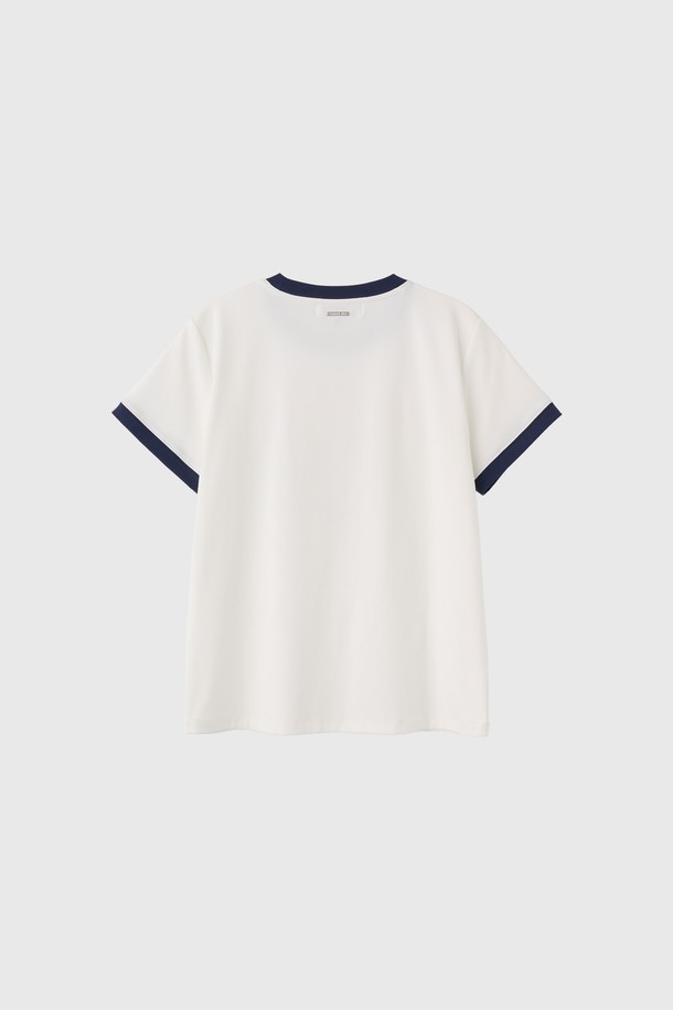 GENERAL IDEA - 반소매 티셔츠 - [25SS] WOMAN 락스타 레귤러 링거 티셔츠 [WHITE] / WBE2L01534