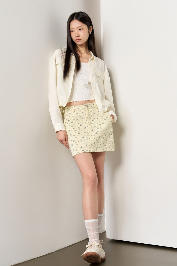 GENERAL IDEA - 셔츠 - [25SS] WOMAN 포켓 블루종 셔츠 [CREAM] / WBE1L03511