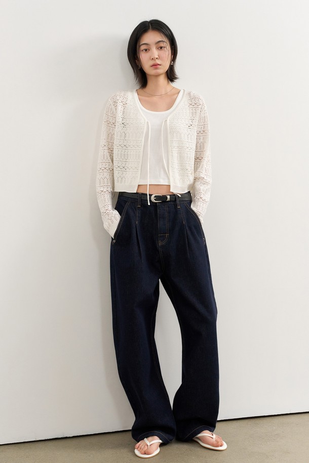 GENERAL IDEA - 민소매티셔츠 - [25SS] WOMAN 솔리드 U넥 슬리브리스 [WHITE] / WBE2L01517
