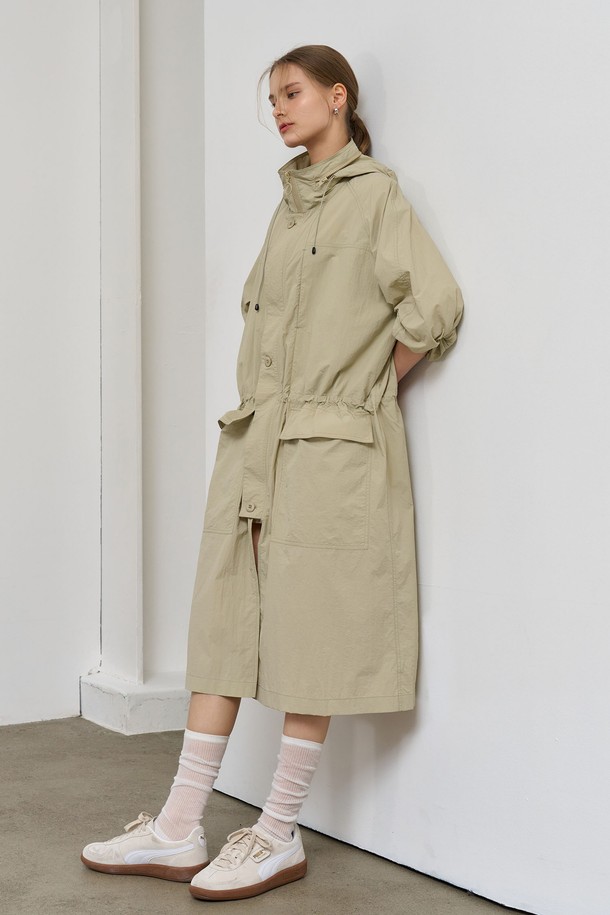 GENERAL IDEA - 점퍼 - [25SS] UNISEX 유틸리티 롱 사파리 점퍼 [BEIGE] /SBE1U07003