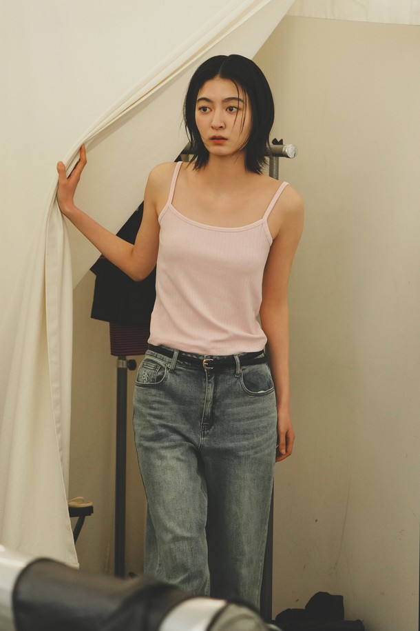 GENERAL IDEA - 민소매티셔츠 - [25SS] WOMAN 아일렛 슬리브리스 [PINK] / WBE2L01518
