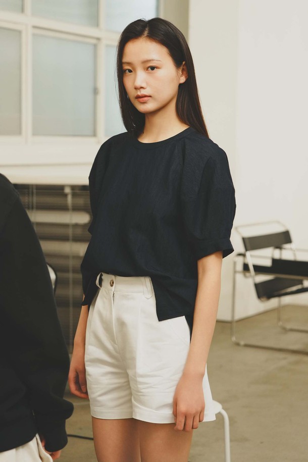 GENERAL IDEA - 쇼트팬츠 - [25SS] WOMAN 코튼 핀턱 쇼츠 [WHITE] / WBE2L12509