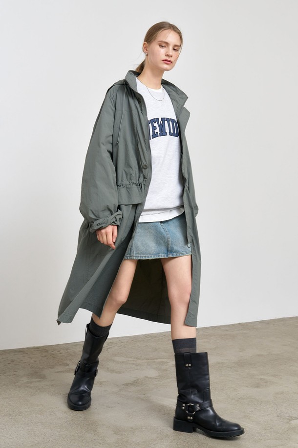 GENERAL IDEA - 점퍼 - [25SS] UNISEX 유틸리티 롱 사파리 점퍼 [GREY] / SBE1U07003