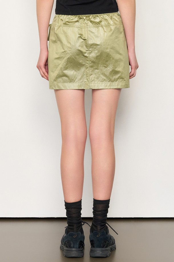 GENERAL IDEA - 미니스커트 - [25SS] WOMAN 볼륨 카고 미니스커트 [LIGHT KHAKI] /WBE1L13511