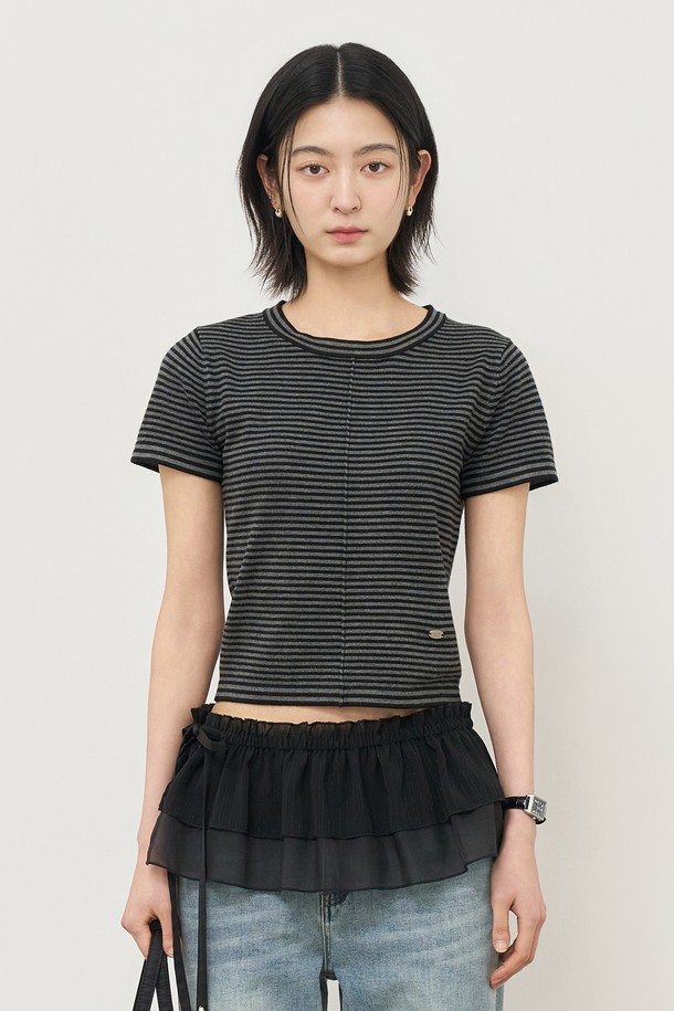 GENERAL IDEA - 미니스커트 - [25SS] WOMAN 캉캉 레이어드 미니 랩스커트 [BLACK] / WBE2L13518