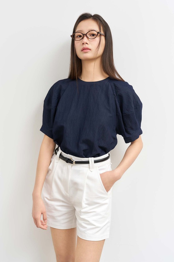 GENERAL IDEA - 쇼트팬츠 - [25SS] WOMAN 코튼 핀턱 쇼츠 [WHITE] / WBE2L12509