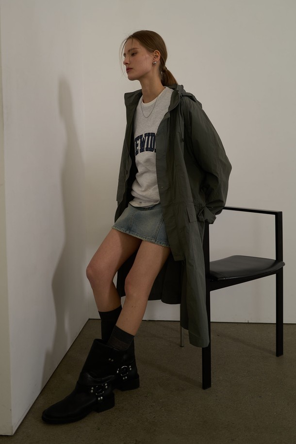 GENERAL IDEA - 점퍼 - [25SS] UNISEX 유틸리티 롱 사파리 점퍼 [GREY] / SBE1U07003