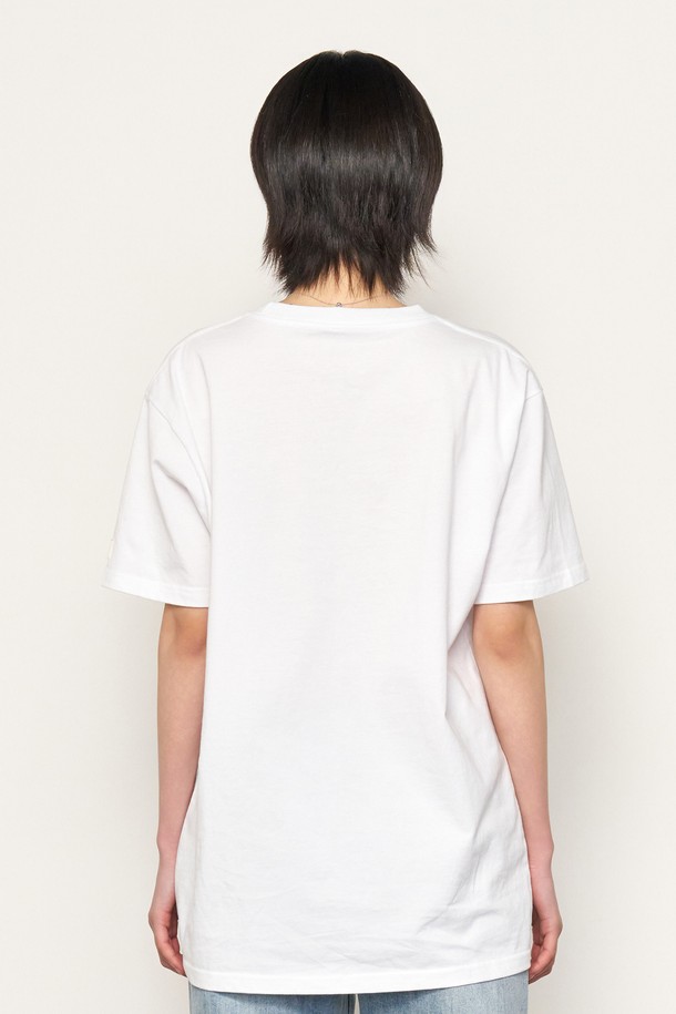 GENERAL IDEA - 반팔티셔츠 - [25SS] UNISEX 데일리 코튼 반팔티 [WHITE] / SBE2U01007
