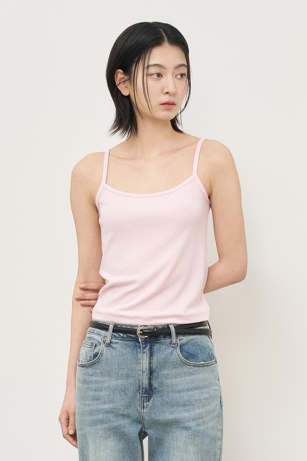 GENERAL IDEA - 민소매티셔츠 - [25SS] WOMAN 아일렛 슬리브리스 [PINK] / WBE2L01518