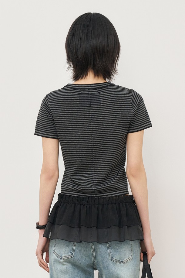 GENERAL IDEA - 미니스커트 - [25SS] WOMAN 캉캉 레이어드 미니 랩스커트 [BLACK] / WBE2L13518
