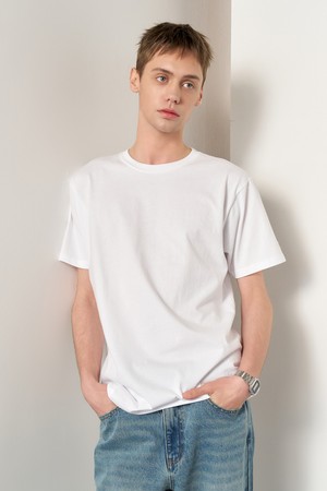 [25SS] UNISEX 데일리 코튼 반팔티 [WHITE] / SBE2U01007