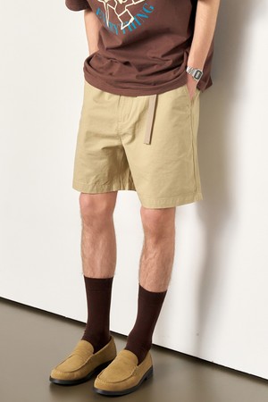 [25SS] MAN 스카프 레이어드 치노 쇼츠 [BEIGE] / SBE2M12008