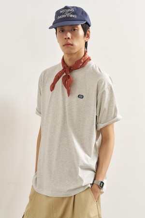 [25SS] UNISEX 뉴아이디어 레귤러 반팔티 [MELANGE GREY] / SBE2U01012