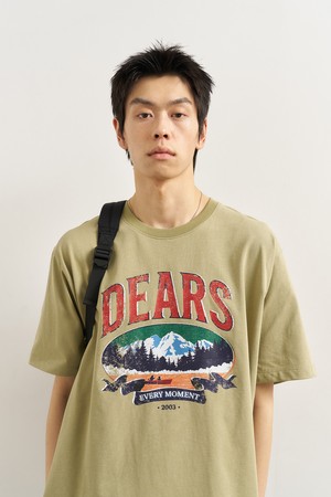 [25SS] UNISEX DEARS 루즈핏 반팔티 [KHAKI] / SBE2U01013