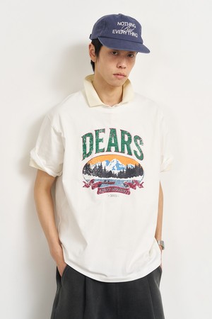 [25SS] UNISEX DEARS 루즈핏 반팔티 [WHITE] / SBE2U01013