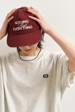 UNISEX 5PANEL 레터링 트러커 캡 [3COL] / SBE2U91006